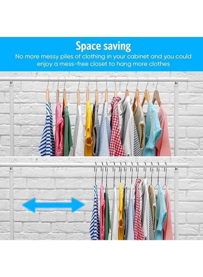 "Luxury Clothes Hanger Set – 10 Pieces, made of heavy-duty high-quality stainless steel. Designed with exceptional strength and durability to withstand all types of heavy clothing such as coats and jackets. (TG)" - Image 4